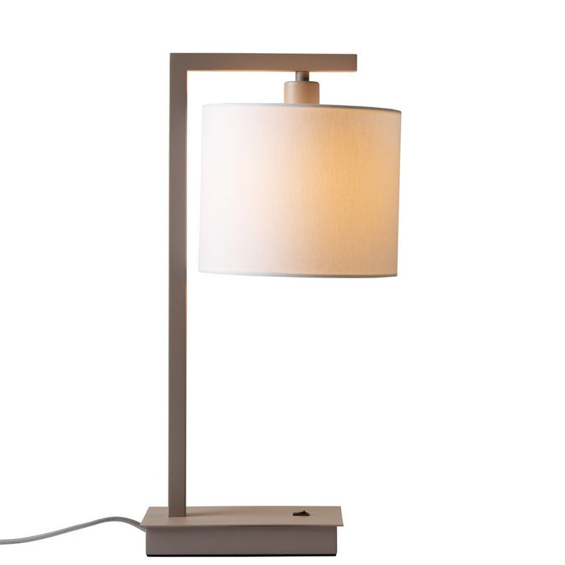 Lampe de Table Boston Sable et Blanc