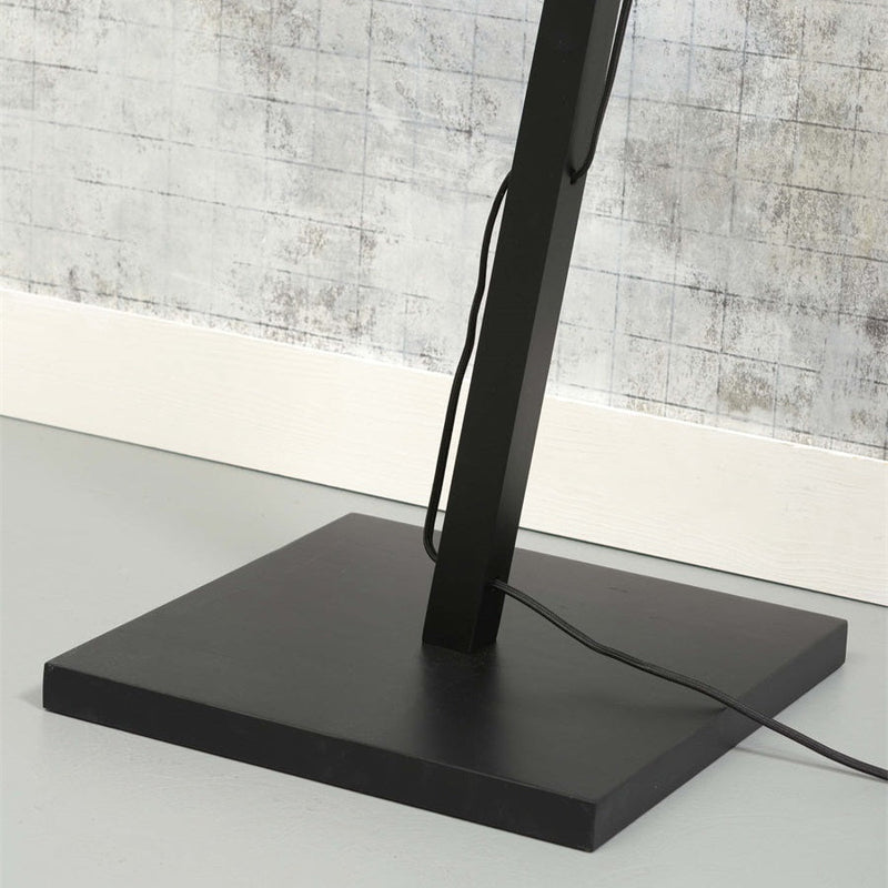 Lampadaire Bhutan Bambou Noir et Naturel 176 cm