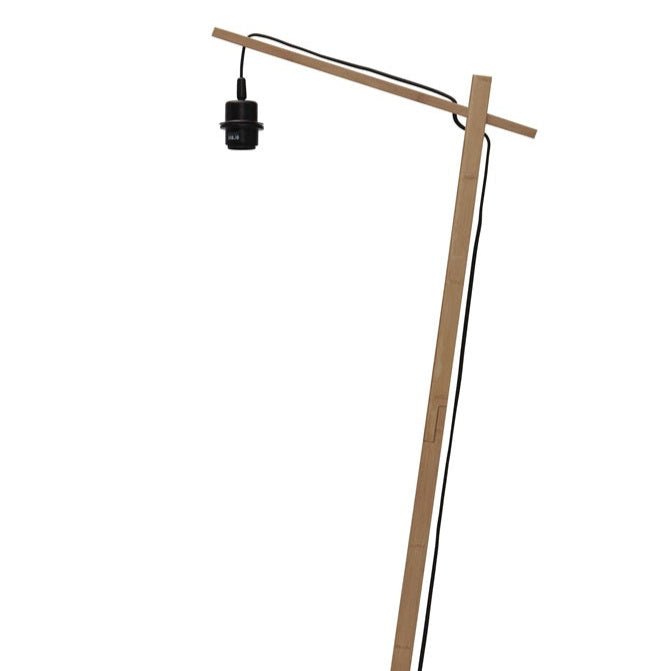 Lampadaire Zanzibar Rotin et Bambou Naturel 150 cm