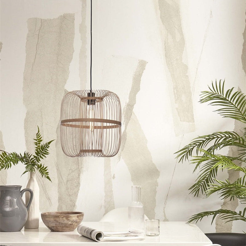 Hokkaido Natural Bamboo Pendant Light 38 cmSuspension Hokkaido Bambou Naturel 38 cm