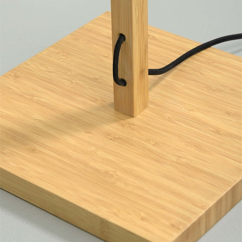 Lampadaire Java Straight Bambou Naturel et Noir 128 cm