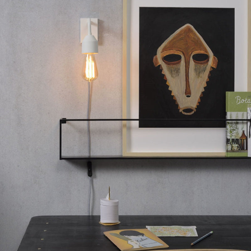 Applique Murale Madrid Fer Blanc S