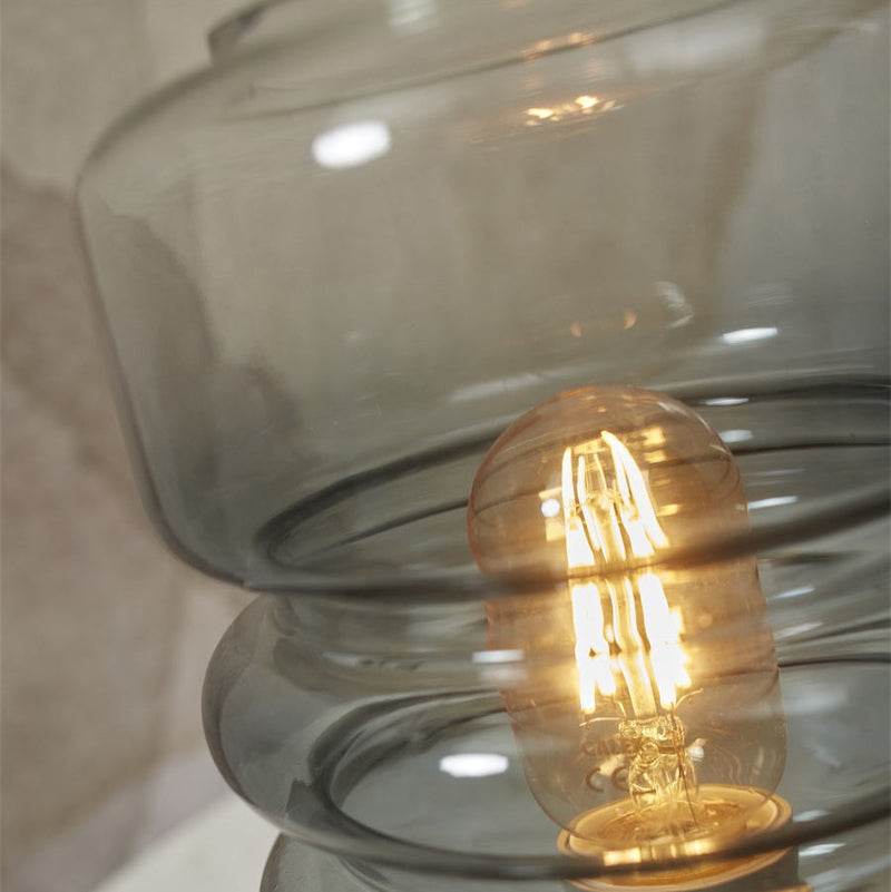 Lampe à Poser Verona Verre Dégradé Gris Clair