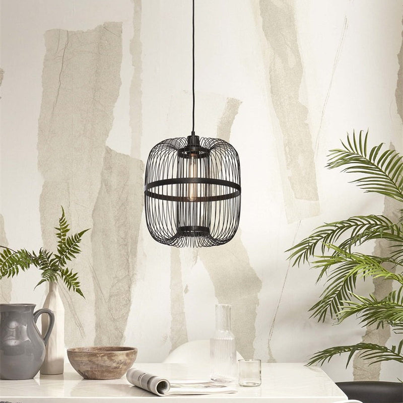 Suspension Hokkaido Bambou Noir 38 cm