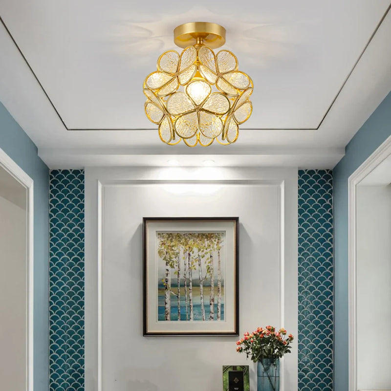 Plafonnier LED Cristal Forme Pétale