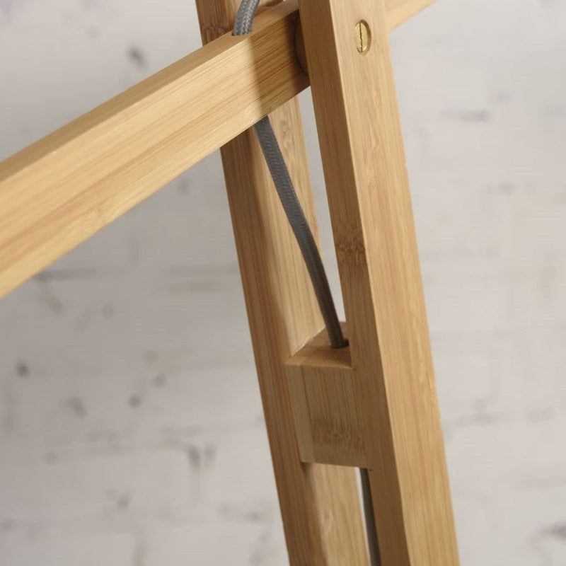 Lampadaire Iguazu Jute et Bambou Naturel 218 cm