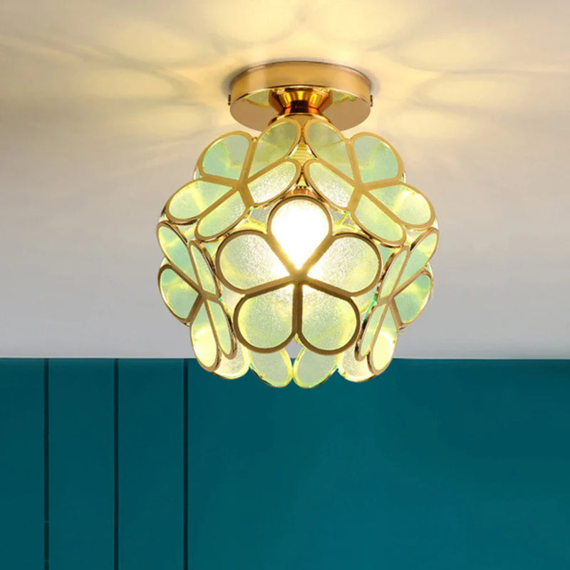 Plafonnier LED Cristal Forme Pétale
