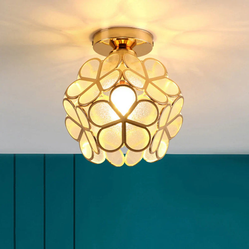 Plafonnier LED Cristal Forme Pétale