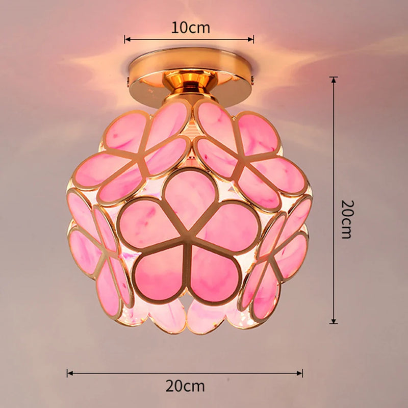 Plafonnier LED Cristal Forme Pétale