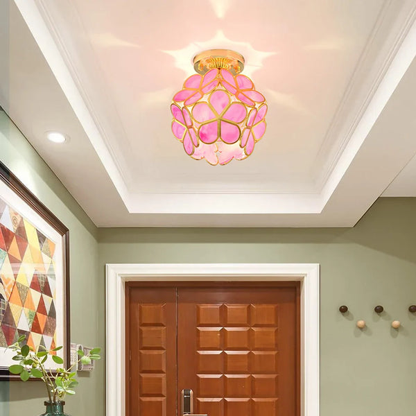 Plafonnier LED Cristal Forme Pétale