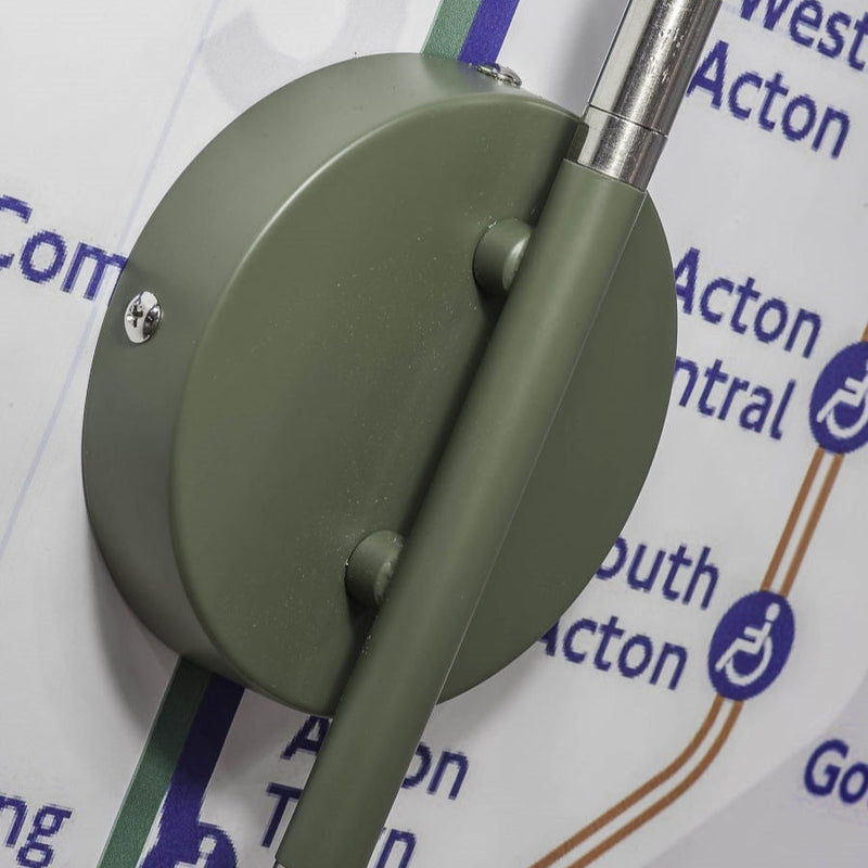Applique Murale London Tube Vert Olive