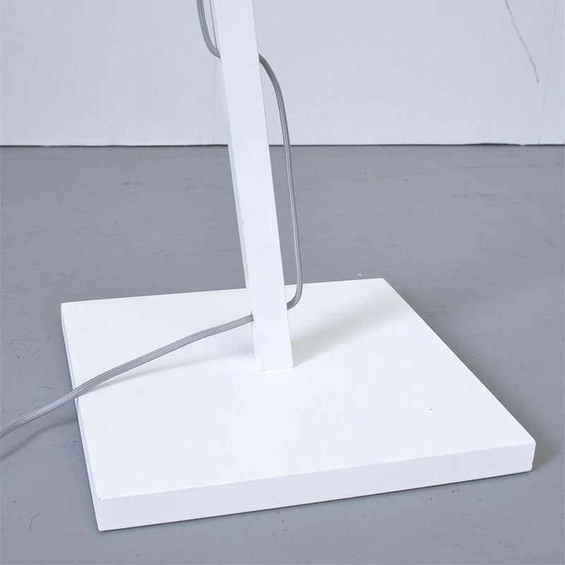 Lampadaire Iguazu Jute et Bambou Blanc Naturel