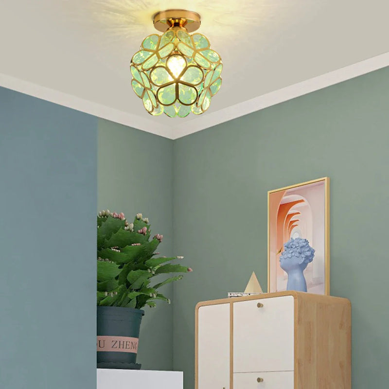 Plafonnier LED Cristal Forme Pétale
