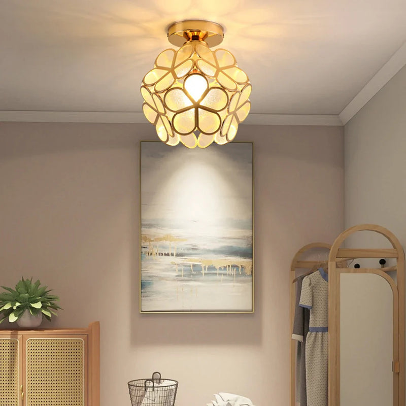 Plafonnier LED Cristal Forme Pétale