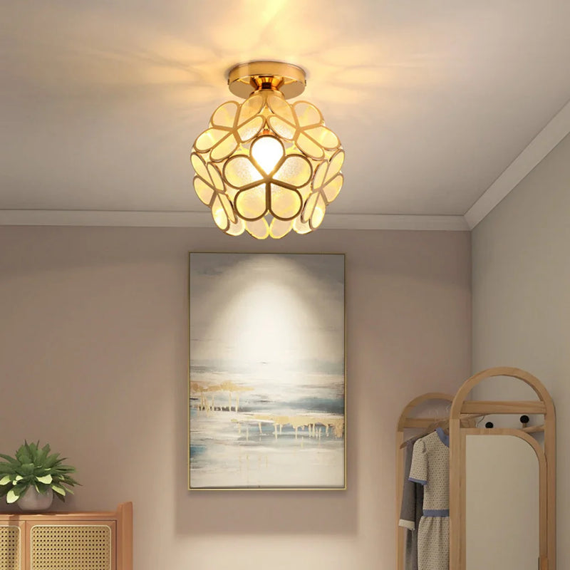 Plafonnier LED Cristal Forme Pétale