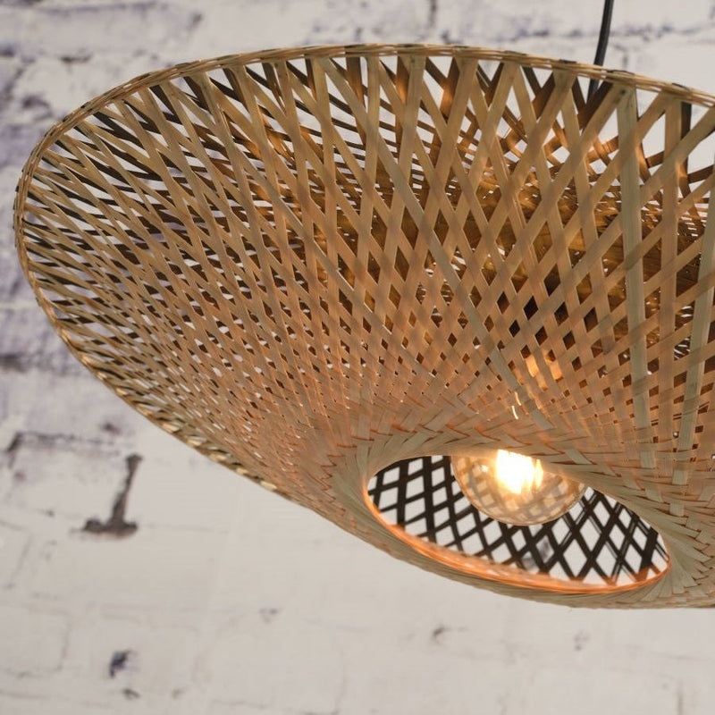 Suspension Kalimantan Bambou Plat Ø44 cm