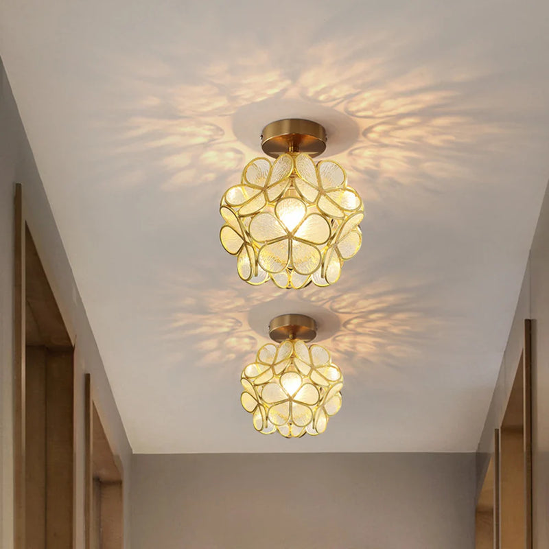 Plafonnier LED Cristal Forme Pétale