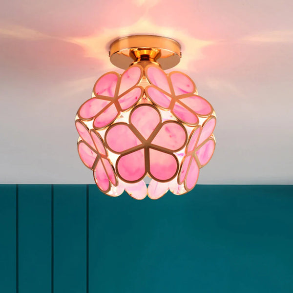 Plafonnier LED Cristal Forme Pétale