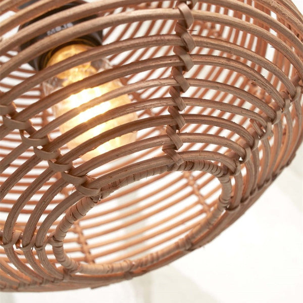 Plafonnier Tanami Rotin Naturel 25 cm