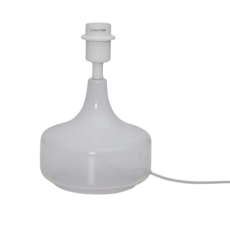 Lampe à Poser Reykjavik Verre Blanc et Noir