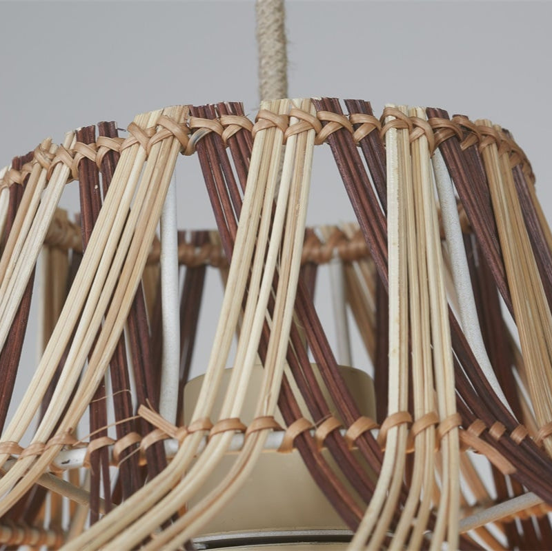 Suspension Mendoza Bambou Naturel et Brun 40 cm