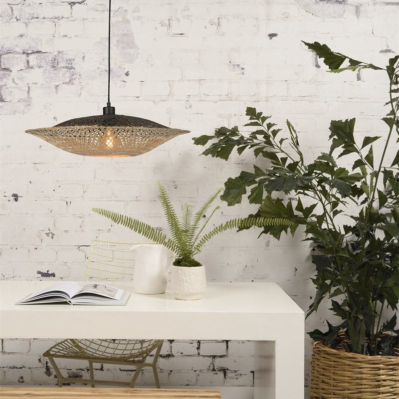 Suspension Kalimantan Bambou Plat Ø44 cm