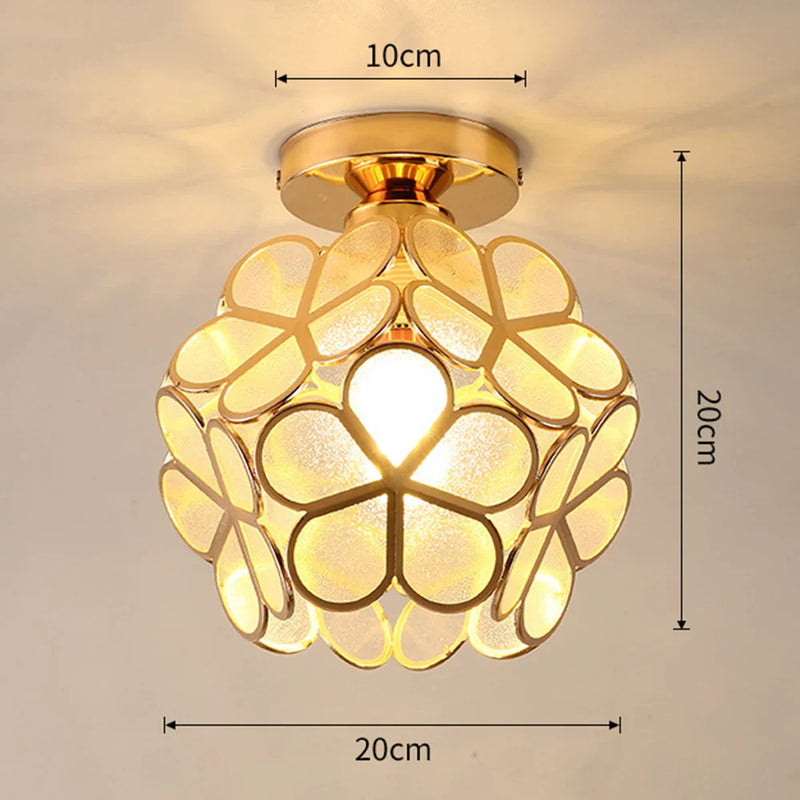 Plafonnier LED Cristal Forme Pétale