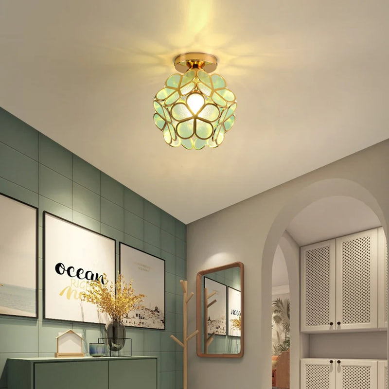 Plafonnier LED Cristal Forme Pétale