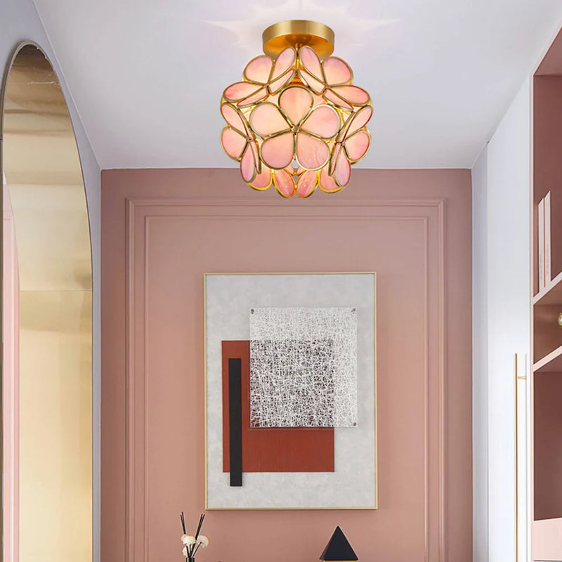 Plafonnier LED Cristal Forme Pétale