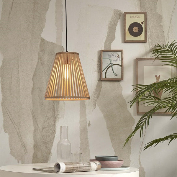 Suspension Merapi Bambou Naturel 30 cm