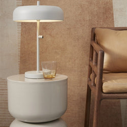 Lampe à Poser Porto Fer Gris Clair