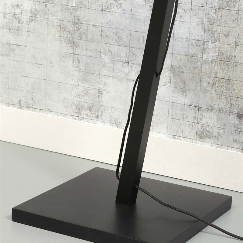 Lampadaire Zanzibar Rotin et Bambou Noir 150 cm