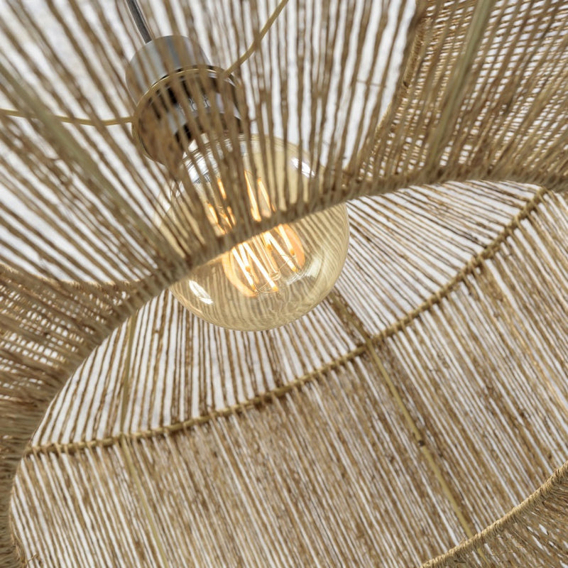 Lampadaire Iguazu Jute et Bambou Naturel 218 cm