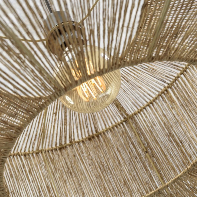 Plafonnier Iguazu Rond Jute Naturel 60 cm