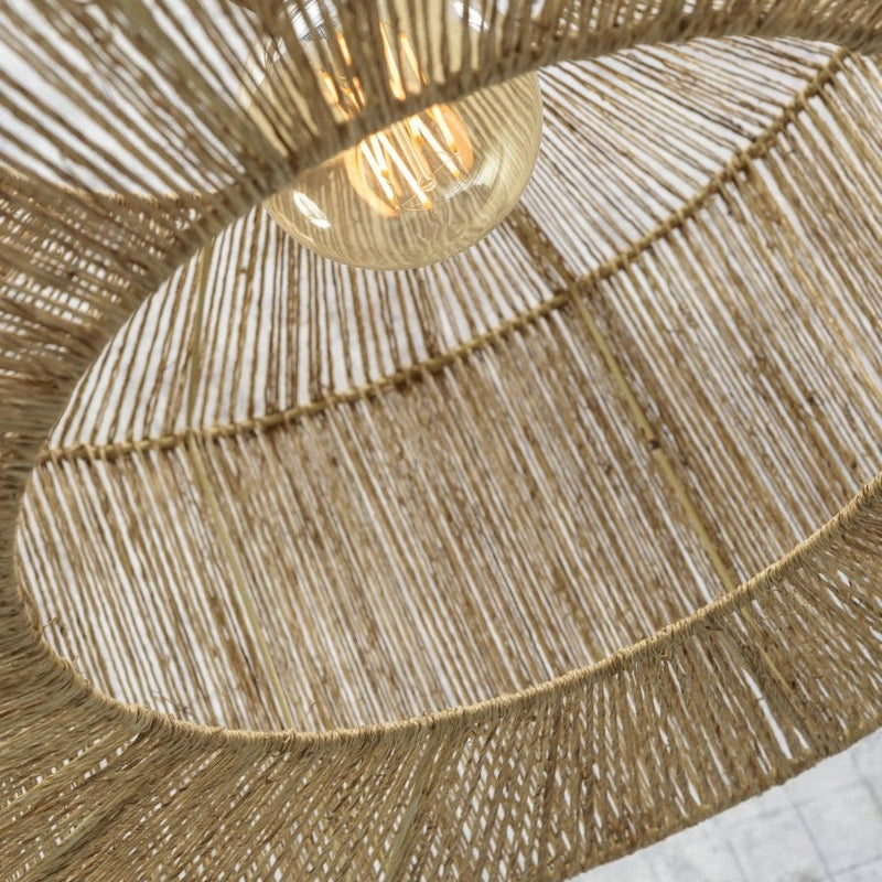 Lampadaire Iguazu Jute et Bambou Naturel 218 cm