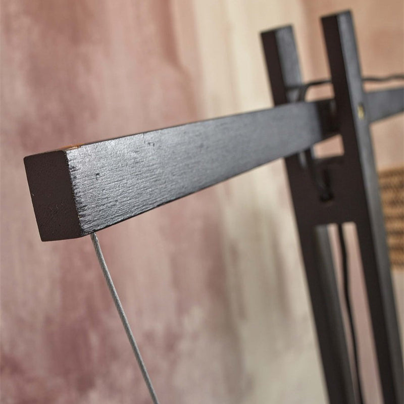 Lampadaire Java XL Bambou Noir 218 cm