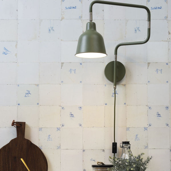 Applique Murale London Tube Vert Olive