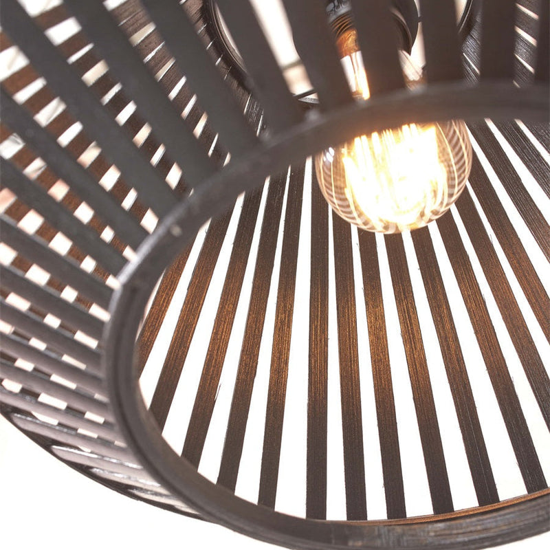 Lampadaire Merapi Bambou Noir 150 cm