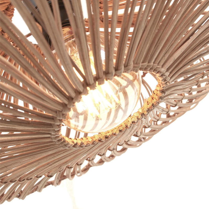 Lampadaire Zanzibar Rotin et Bambou Naturel
