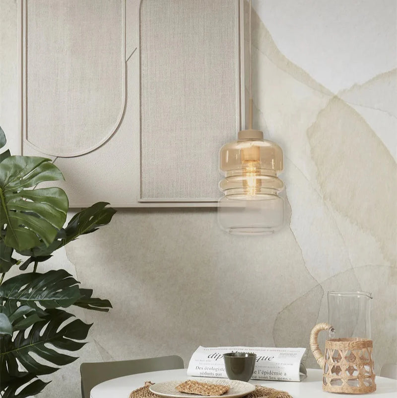 Suspension Verona Verre Ambré Dégradé Ø15 cm