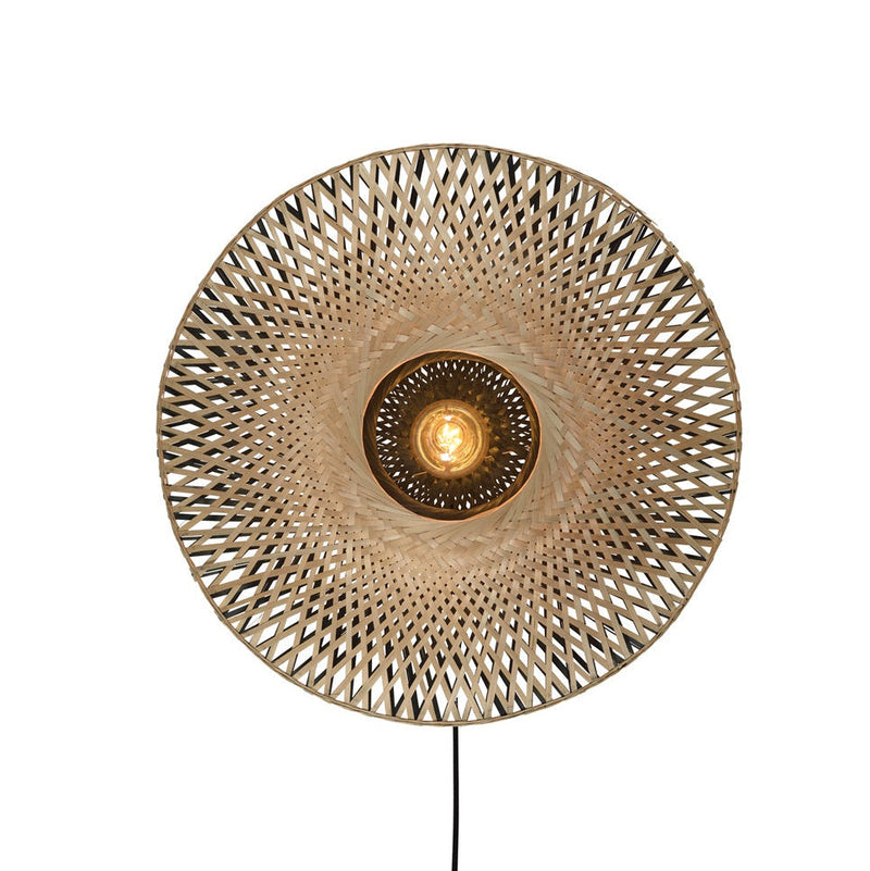 Applique Murale Kalimantan Bambou Noir et Naturel