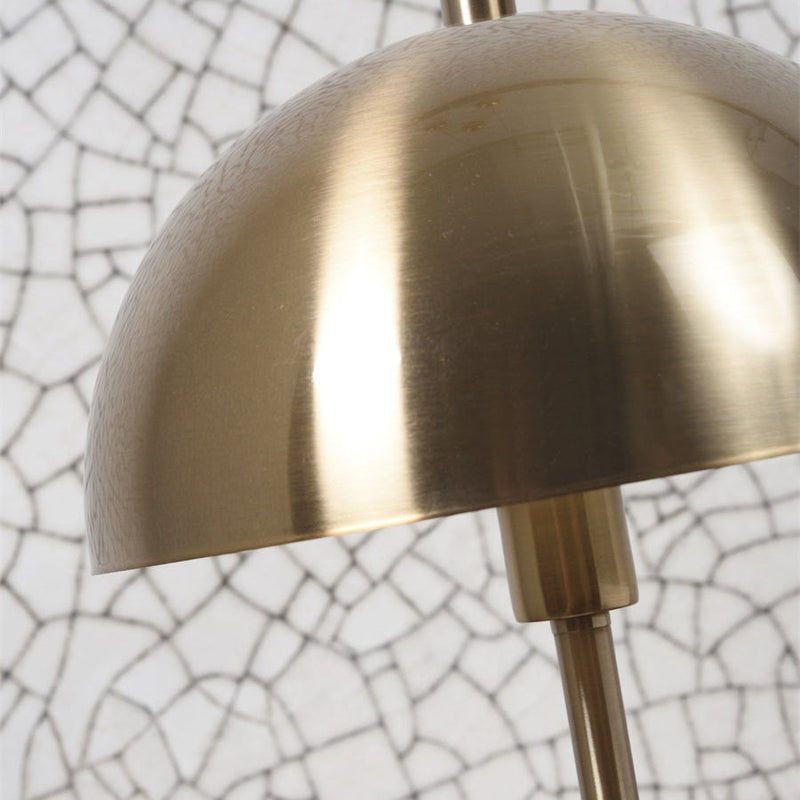 Lampe à Poser Toulouse Marbre Blanc et Or