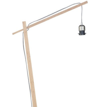 Lampadaire Bali Bambou Naturel et Noir 176 cm