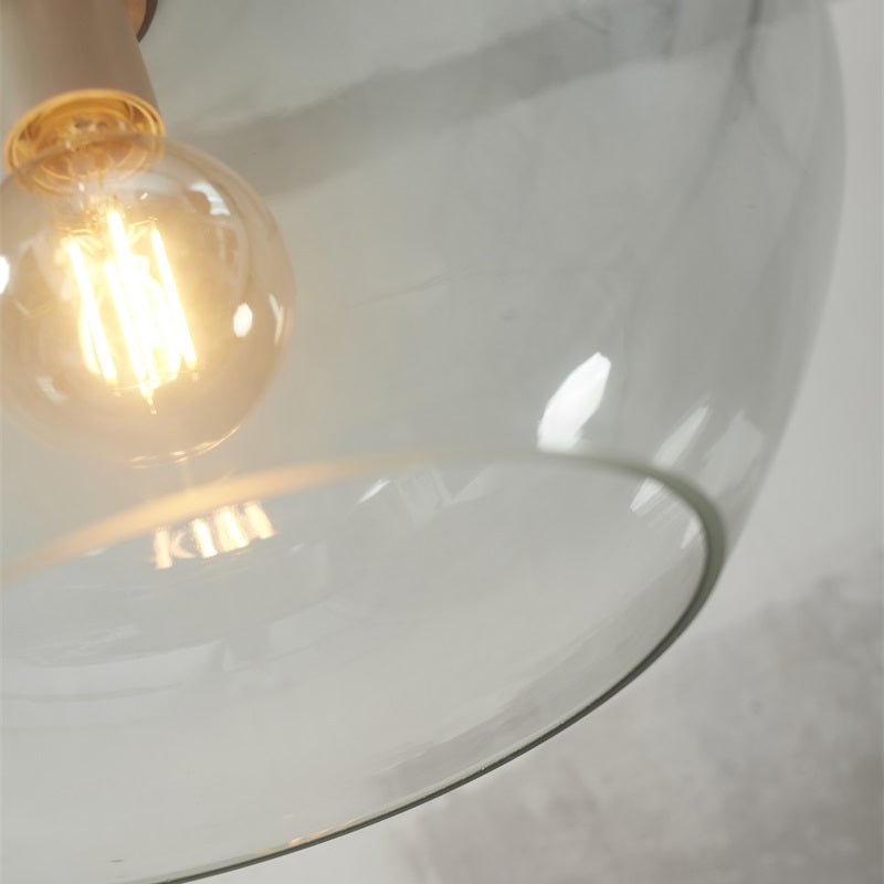 Suspension Bologna Verre Dégradé Gris Clair