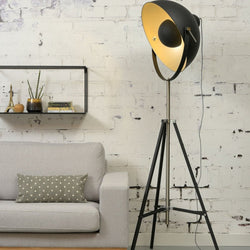 Lampadaire Hollywood Métal Noir Réglable