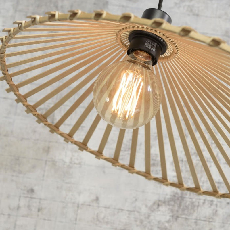 Suspension Bromo Asymétrique Bambou Naturel Ø60 cm