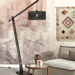 Lampadaire Java XL Bambou Noir 218 cm