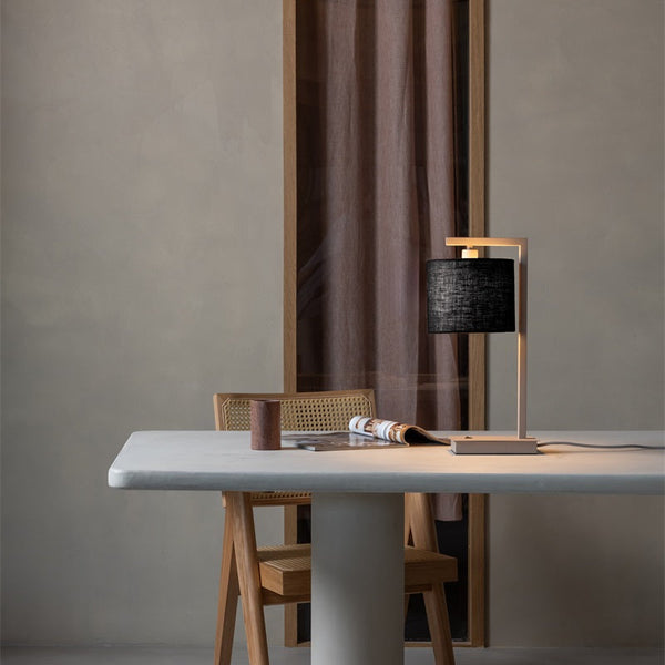 Lampe de Table Boston Sable et Noir