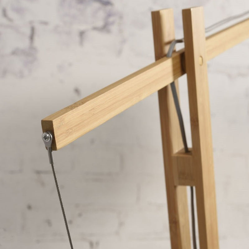 Lampadaire Iguazu Jute et Bambou Naturel 218 cm