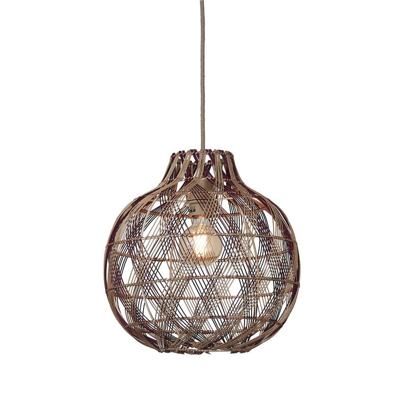 Suspension Mendoza Bambou Naturel et Brun 35 cm